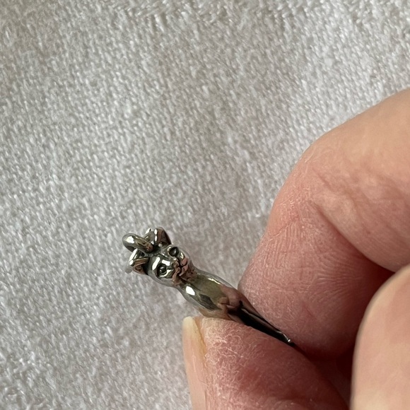 Silver Cat Charm Pendant - Picture 3 of 7